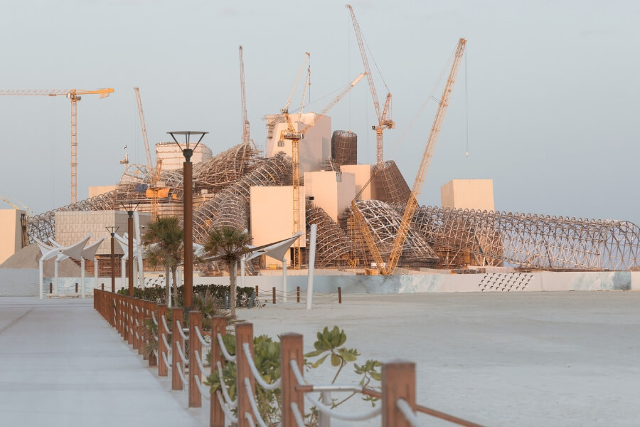 Guggenheim Abu Dhabi under construction