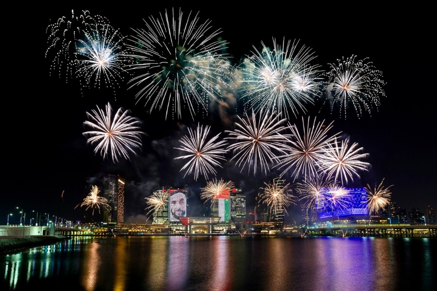 eid al etihad national day fireworks