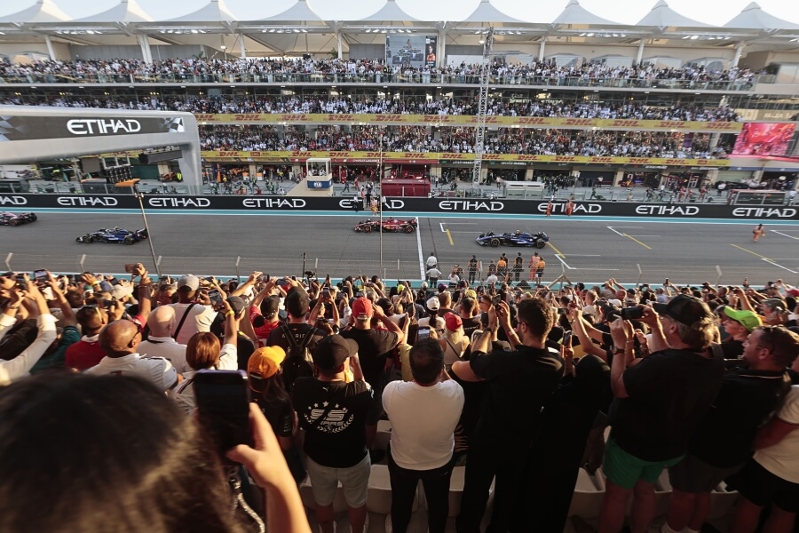 main straight abu Dhabi Grand Prox media supplied image of Yas Marina Circuit