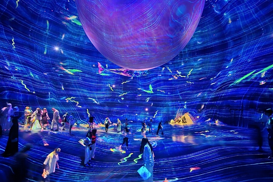 inside teamlab phenomena